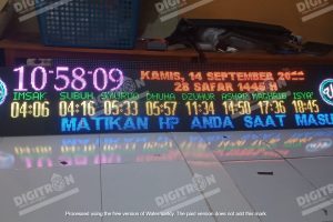 5 Contoh Kalimat Tulisan Berjalan Running Text Masjid